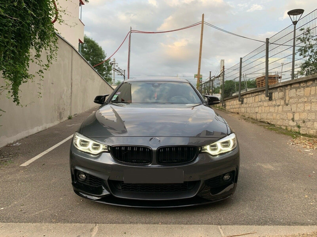 Spoiler paraurti anteriore per BMW Serie 4 F32 Coupe F33 Cabrio F36 Grand Coupe (2013-03.2019) M Design Piano Nero