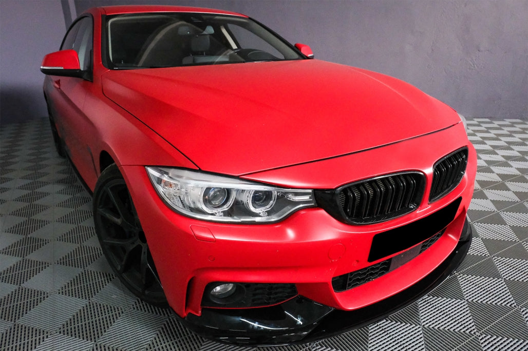 Spoiler paraurti anteriore per BMW Serie 4 F32 Coupe F33 Cabrio F36 Grand Coupe (2013-03.2019) M Design Piano Nero