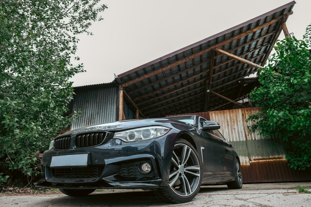 Spoiler paraurti anteriore per BMW Serie 4 F32 Coupe F33 Cabrio F36 Grand Coupe (2013-03.2019) M Design Piano Nero