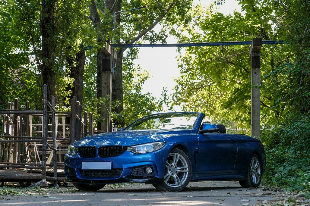 Spoiler paraurti anteriore per BMW Serie 4 F32 Coupe F33 Cabrio F36 Grand Coupe (2013-03.2019) M Design Piano Nero