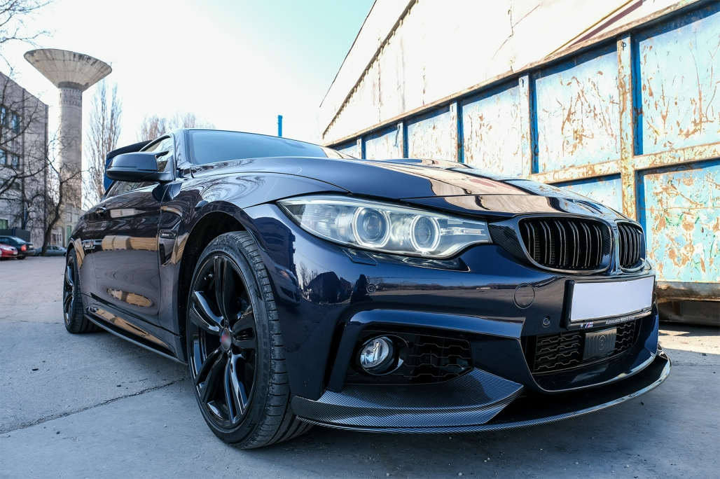 ✨SPLITTER ANTERIORE ADATTO PER BMW SERIE 4 F32 F33 13-19 M-Performance Design