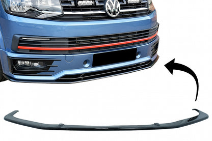 💎Splitter adatto per VW Transporter T6 SPORTLINE 15-up nero lucido💎