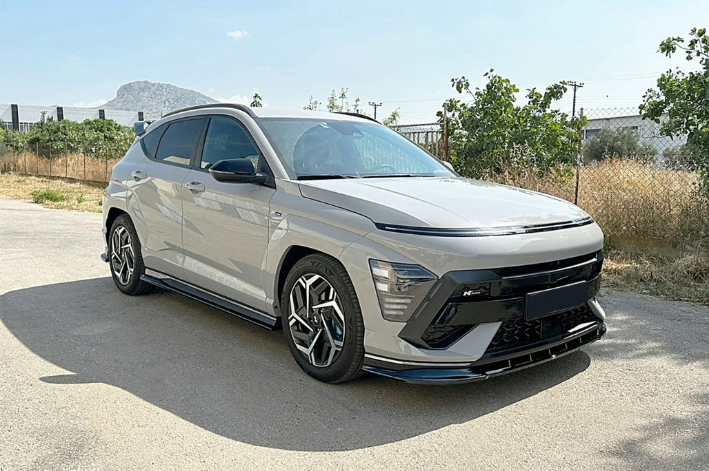 💕Spliter paraurti anteriore adatto per Hyundai Kona N-Line Mk2 (2023-) Nero💕
