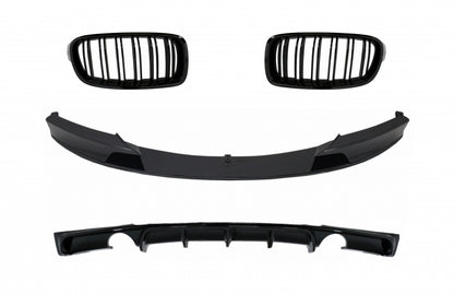 splitter con Griglia e Diffusore Doppia Uscitaadatto per BMW Serie 3 F30
