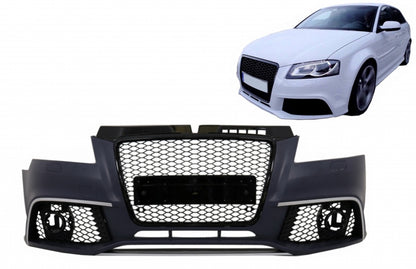 Paraurti anteriore adatto per Audi A3 8P Facelift Sportback Convertible 2009-2012