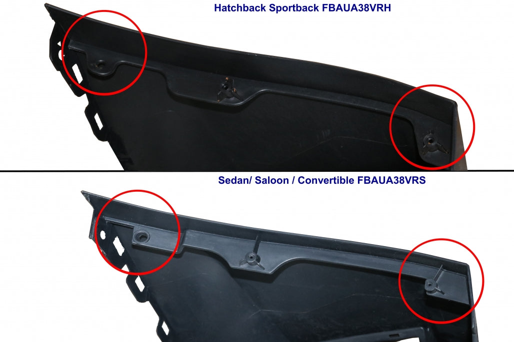 Paraurti anteriore adatto per Audi A3 8V (2012-2015)Hatchback Sportback RS3