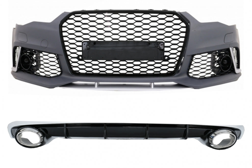 Front bumper suitable for Audi A6 4G Facelift (2015-2018)