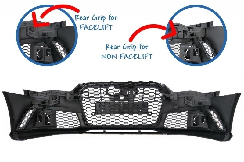 Front bumper suitable for Audi A6 4G Facelift (2015-2018)