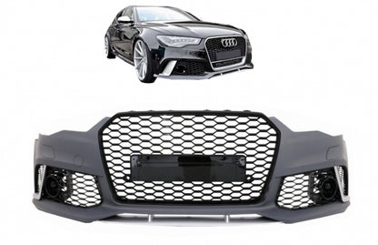 Paraurti anteriore adatto per AUDI A6 C7 4G (2011-2015) RS6 Design con griglia