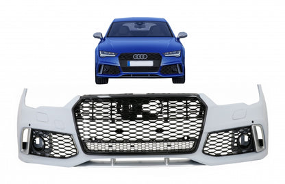 Front bumper suitable for Audi A7 4G Facelift (2015-2018) With grille