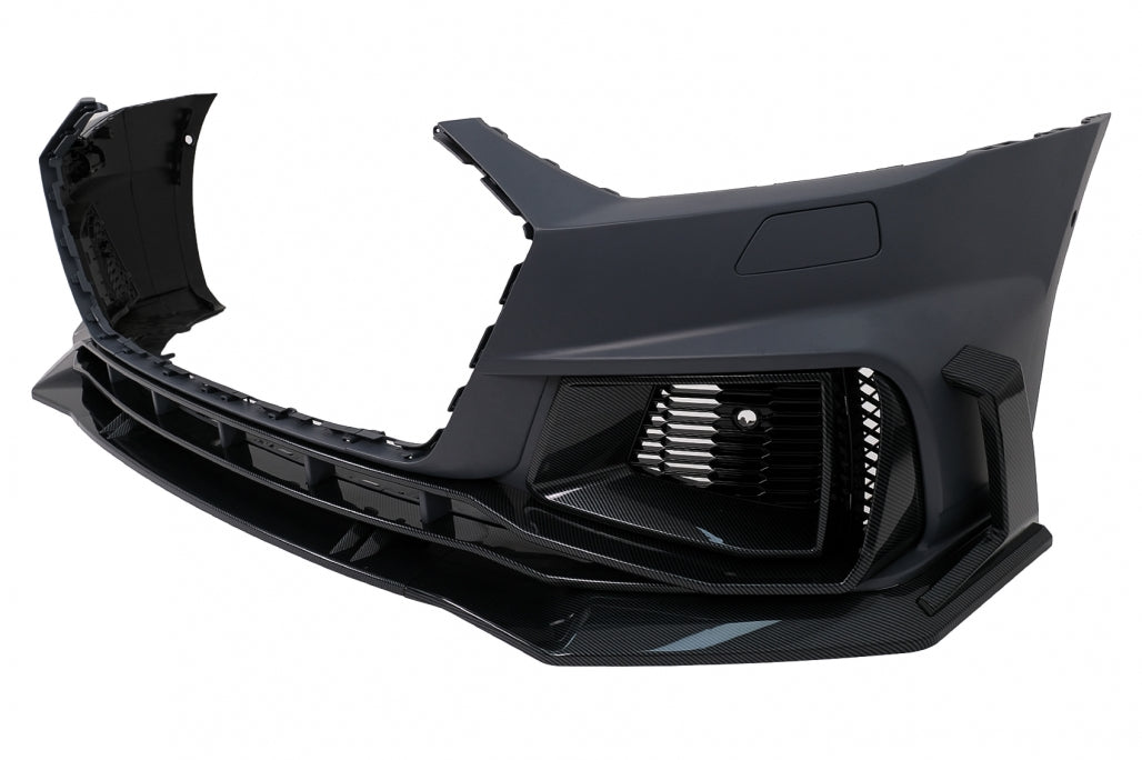 Front bumper suitable for Audi A7 4K8 (2018 onwards) RS7 Carbon Look