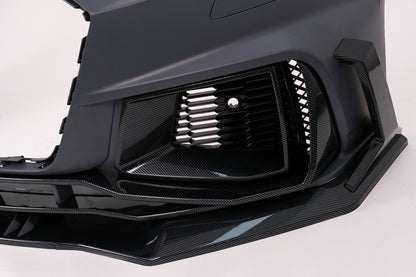 Front bumper suitable for Audi A7 4K8 (2018 onwards) RS7 Carbon Look