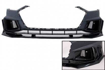 Paraurti anteriore adatto per Audi A7 4K8 (dal 2018 in poi) RS7 Carbon Look Orna