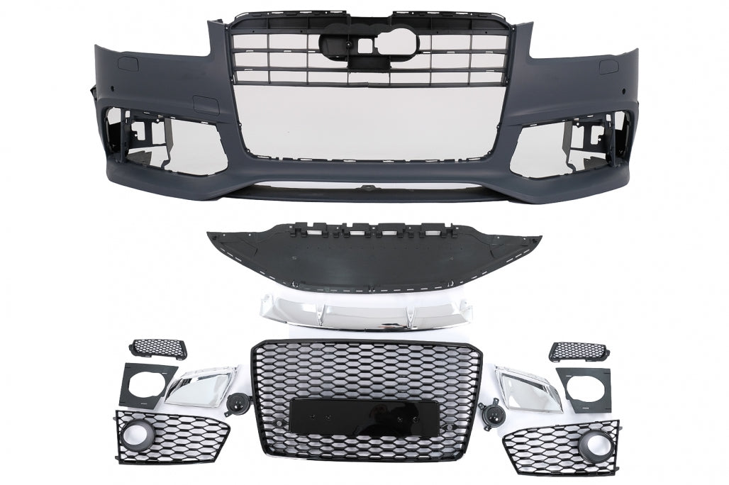 Paraurti anteriore adatto per Audi A8 D4 Facelift D4.5 (2014-2017) RS Design