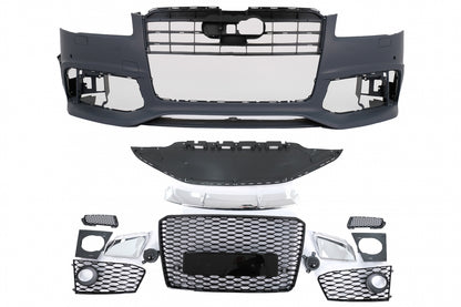 Paraurti anteriore adatto per Audi A8 D4 Facelift D4.5 (2014-2017) RS Design