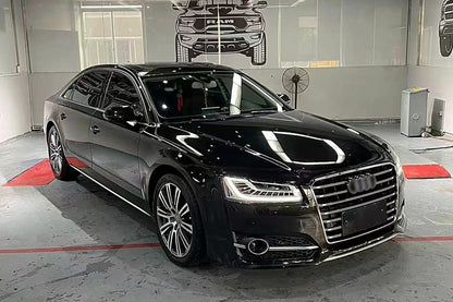 DIFFUSORE ADATTO PER AUDI A6 C8 2018+ SLINE S6 NERO LUCIDO
