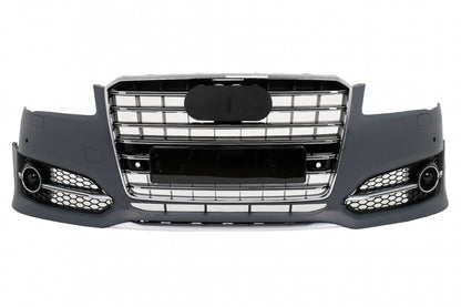 DIFFUSORE ADATTO PER AUDI A6 C8 2018+ SLINE S6 NERO LUCIDO