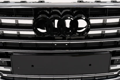 DIFFUSORE ADATTO PER AUDI A6 C8 2018+ SLINE S6 NERO LUCIDO