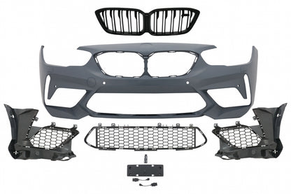Paraurti anteriore adatto per BMW Serie 1 F20 F21 LCI (2015-06.2019) M2 Design