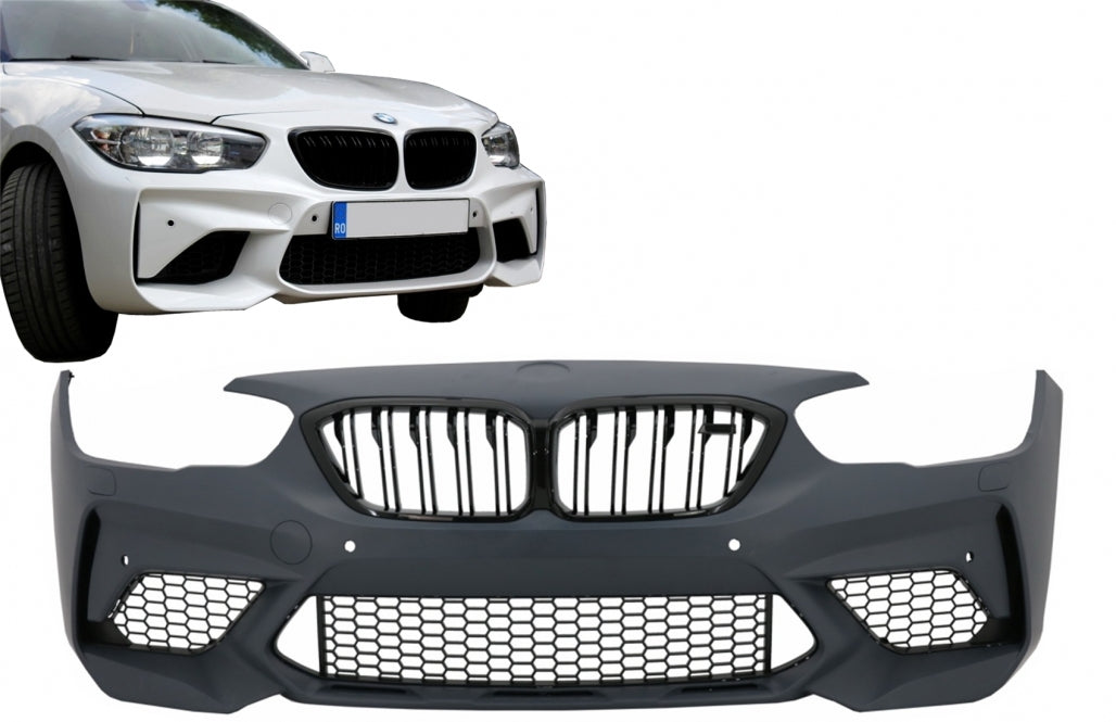 Paraurti anteriore adatto per BMW Serie 1 F20 F21 LCI (2015-06.2019) M2 Design