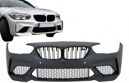 Paraurti anteriore adatto per BMW Serie 1 F20 F21 LCI (2015-06.2019) M2 Design