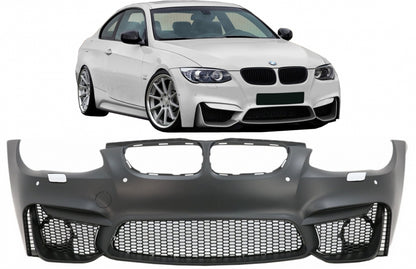 Front bumper suitable for BMW 3 Series E92 E93 LCI (2010-2014) Coupe Cabrio look m3 evo