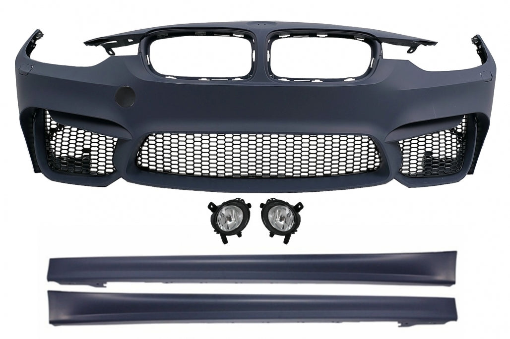 Paraurti anteriore adatto per BMW Serie 3 F30 F31 (2011-2019) con Fendinebbia