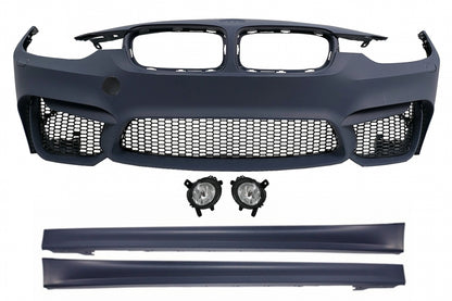 Paraurti anteriore adatto per BMW Serie 3 F30 F31 (2011-2019) con Fendinebbia