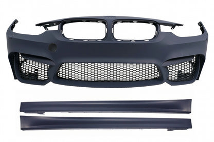 Front Bumper Suitable for BMW 3 Series F30 F31 (2011-2019) with Side Skirts 