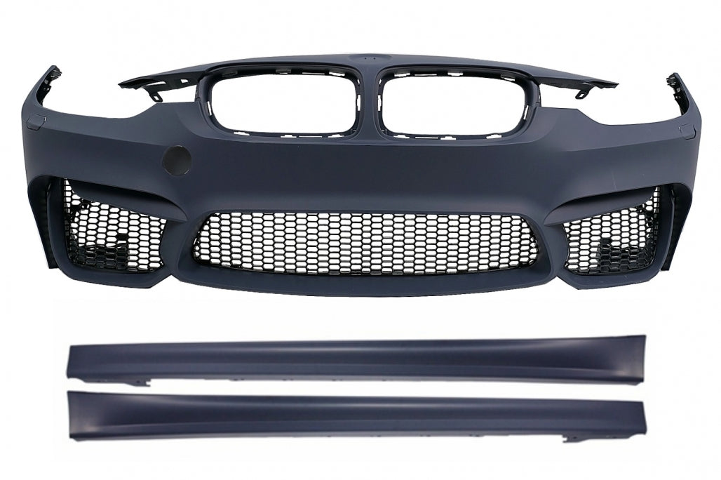 Front Bumper Suitable for BMW 3 Series F30 F31 (2011-2019) with Side Skirts 