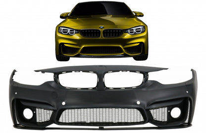 Paraurti anteriore adatto per BMW Serie 4 F32 F33 F36 (2013-2017) Coupé Cabrio Gran Coupe M4 Design