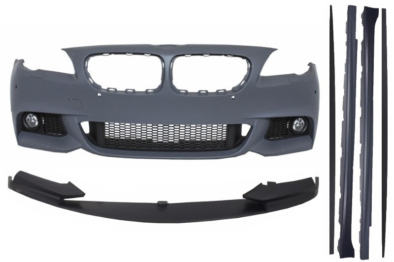 Front bumper suitable for BMW 5 Series F10 F11 (2011-2014) with side skirts
