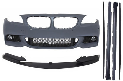 Front bumper suitable for BMW 5 Series F10 F11 (2011-2014) with side skirts