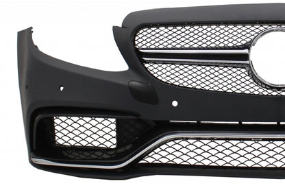 Front Bumper Suitable for Mercedes C-Class C205 A205 Cabriolet (2014-2019) 