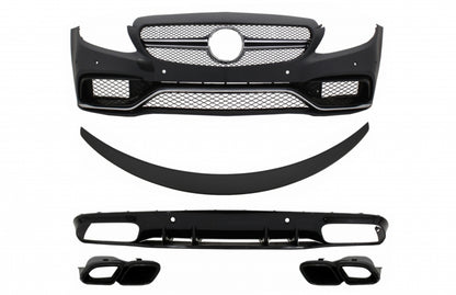 Front Bumper Suitable for Mercedes C-Class C205 Coupe Cabriolet 2014-2019 