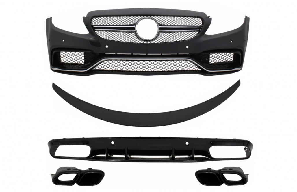 Front Bumper Suitable for Mercedes C-Class C205 Coupe Cabriolet 2014-2019 