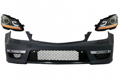 Paraurti anteriore adatto per Mercedes Classe C W204 (2012-2014)C63 Facelift