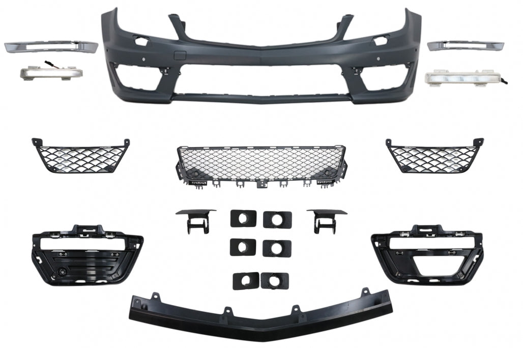 Paraurti anteriore adatto per Mercedes Classe C W204 S204 C204 (2007-2015)