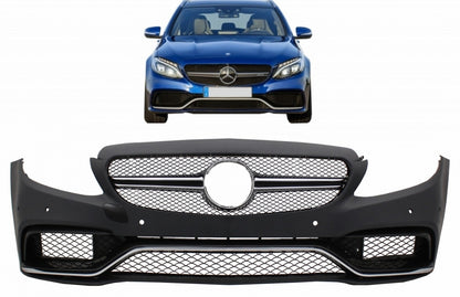 Paraurti anteriore adatto per Mercedes Classe C W205 S205 C205 A205 (2014-2018)