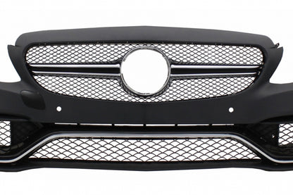 Front Bumper Suitable for Mercedes C-Class W205 S205 (2014-2018) C63 Design 