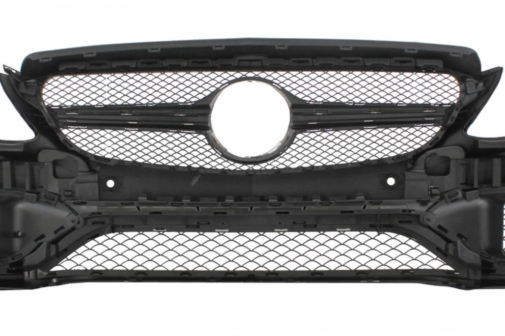 Front Bumper Suitable for Mercedes C-Class W205 S205 (2014-2018) C63 Design 