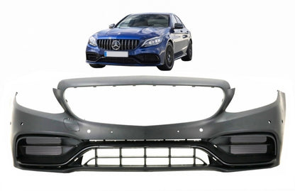 Paraurti anteriore adatto per Mercedes Classe C W205 S205 A205 (2014-2020)