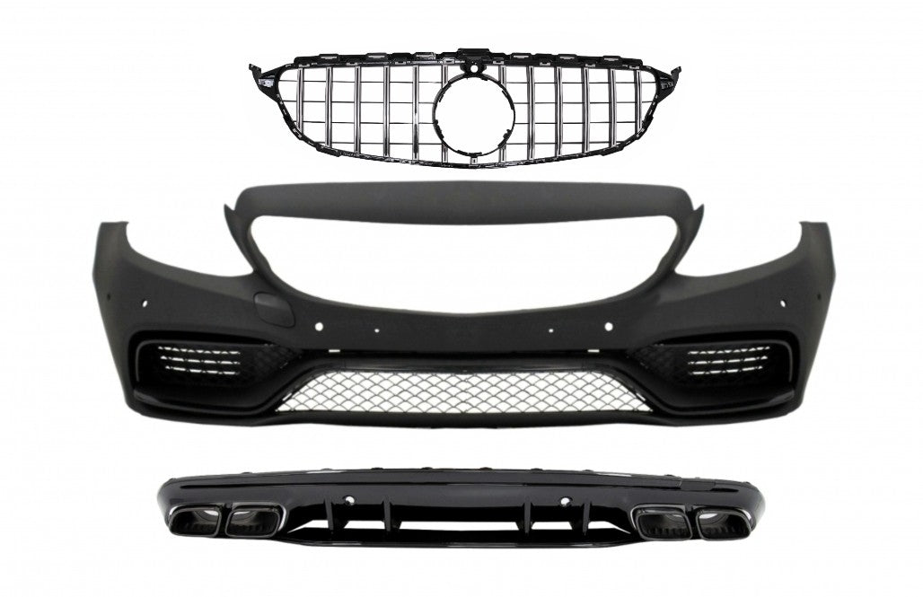 Paraurti anteriore adatto per Mercedes Classe C W205 S205 (2014-2018)
