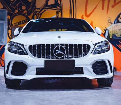 Paraurti anteriore adatto per Mercedes Classe C W205 S205 C205 A205 (2014-2020)