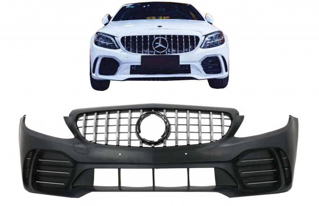 Paraurti anteriore adatto per Mercedes Classe C W205 S205 C205 A205 (2014-2020)