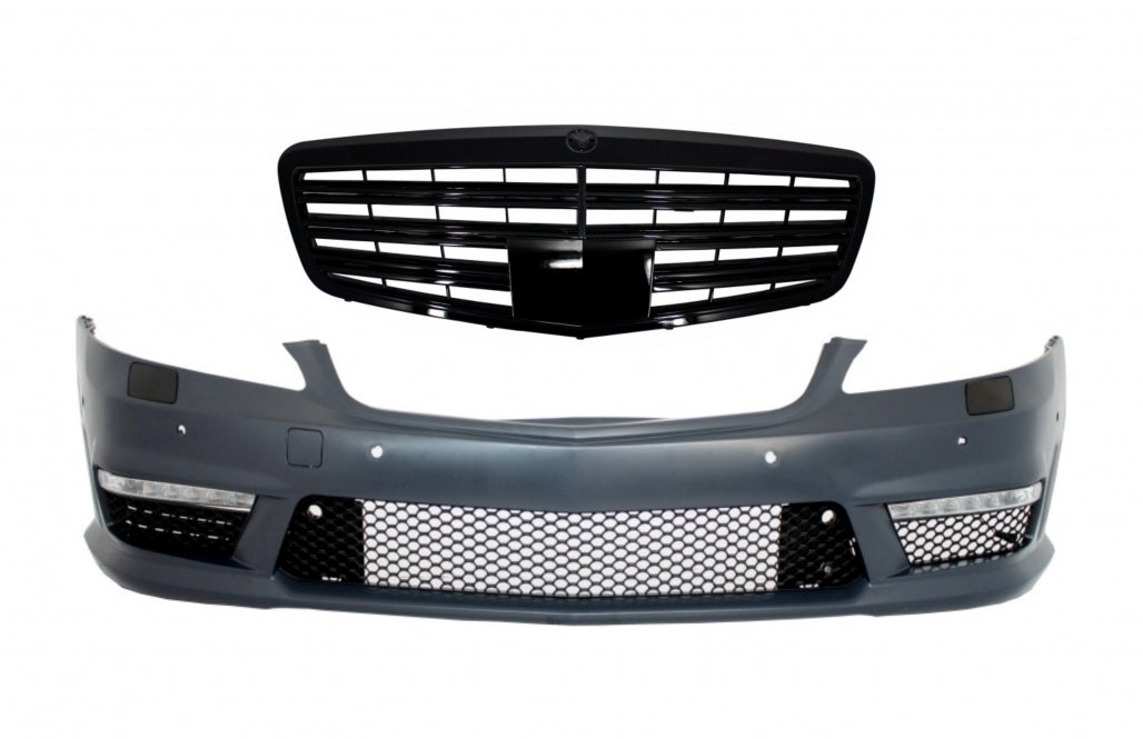Front bumper suitable for Mercedes S-Class W221 (2005-2012) S63 S65