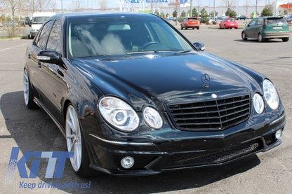 Front bumper suitable for Mercedes W211 E-Class (2006-2009) and grille 