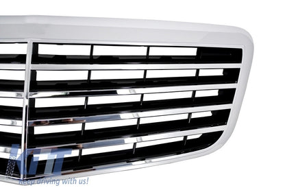 Front bumper suitable for Mercedes W211 E-Class (2006-2009) and grille 