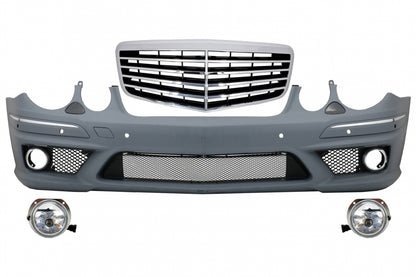 Paraurti anteriore adatto per Mercedes W211 Classe E (2002-2009) e griglia