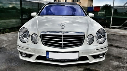 Paraurti anteriore adatto per Mercedes W211 Classe E (2002-2009) e griglia